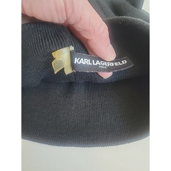 Karl Lagerfeld Paris Cool Cat Beanie Hat With Ears - Picture 6 of 9